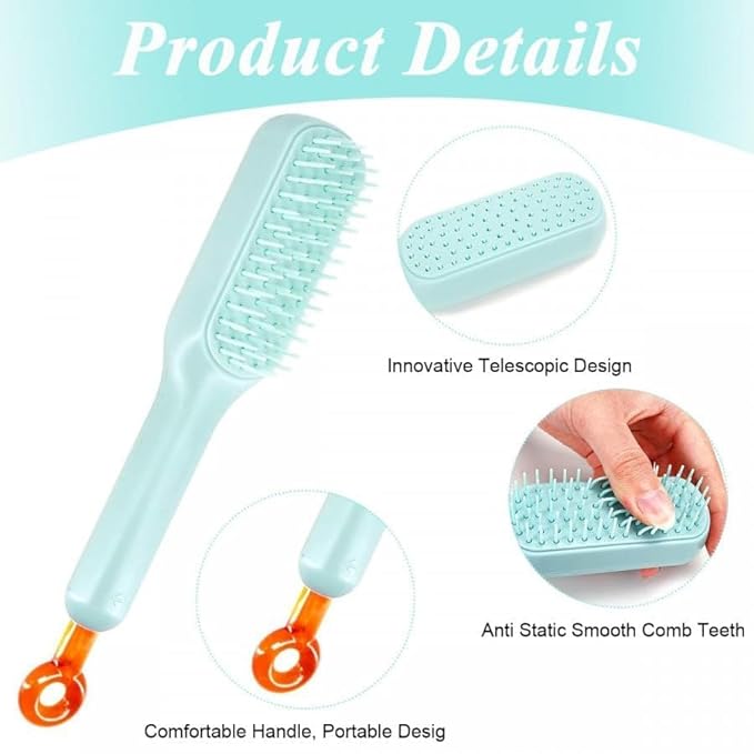 Self Cleaning Brush| Reduces Hair Breakage & Dandruff